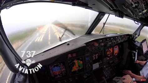 Challenging Weather Landing in Wingo Cockpit .